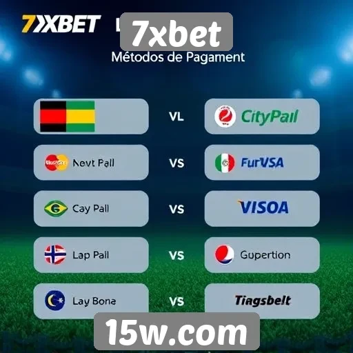 Métodos de pagamento disponíveis no 7xbet